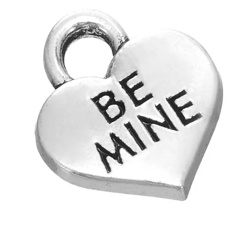 50 шт. подвески BE MINE heart lovee 14 4*16 мм серьги ручной работы браслет ожерелье ювелирное