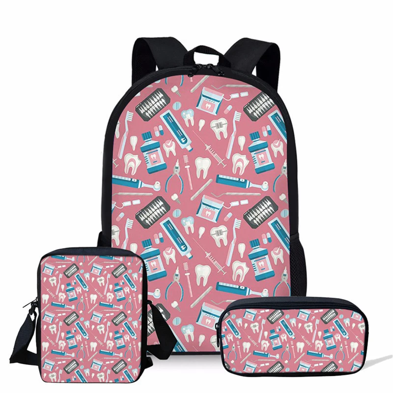 3 шт., детский школьный рюкзак для девочек-подростков