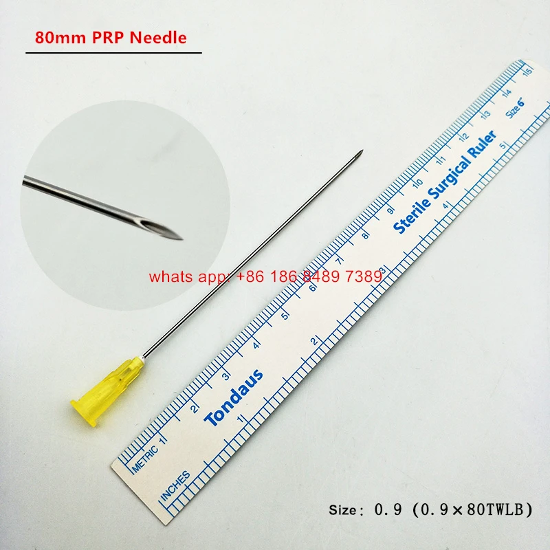 50pcs 0.9 * 80mm long needle, syringe cap, luer lock to luock ...
