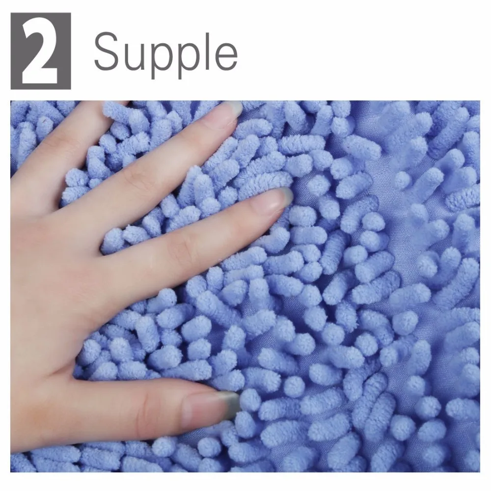 Синель коврики для ванной нескользящие впитывающие 40х60см | Дом и сад