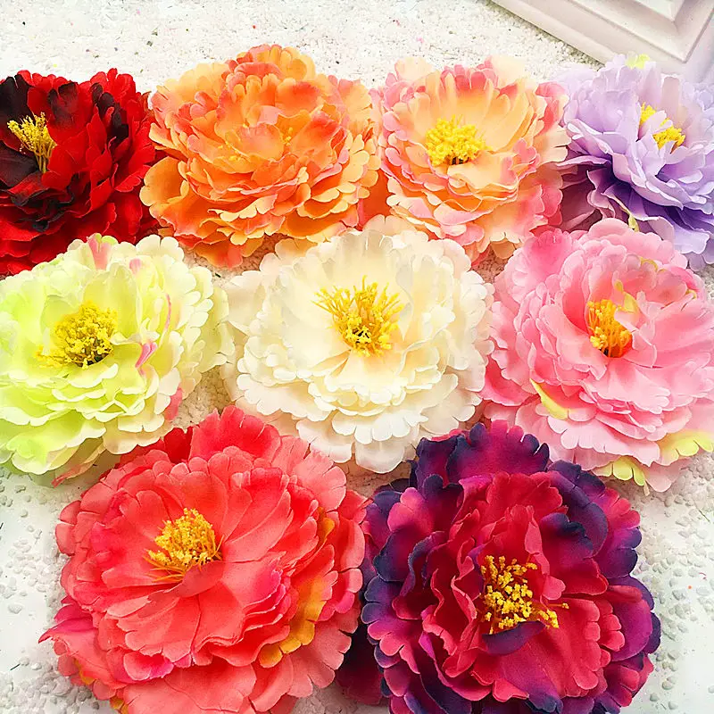 5 шт. (12 см/цветок) Имитация искусственного шелка Далия фотоэлемент/свадебный