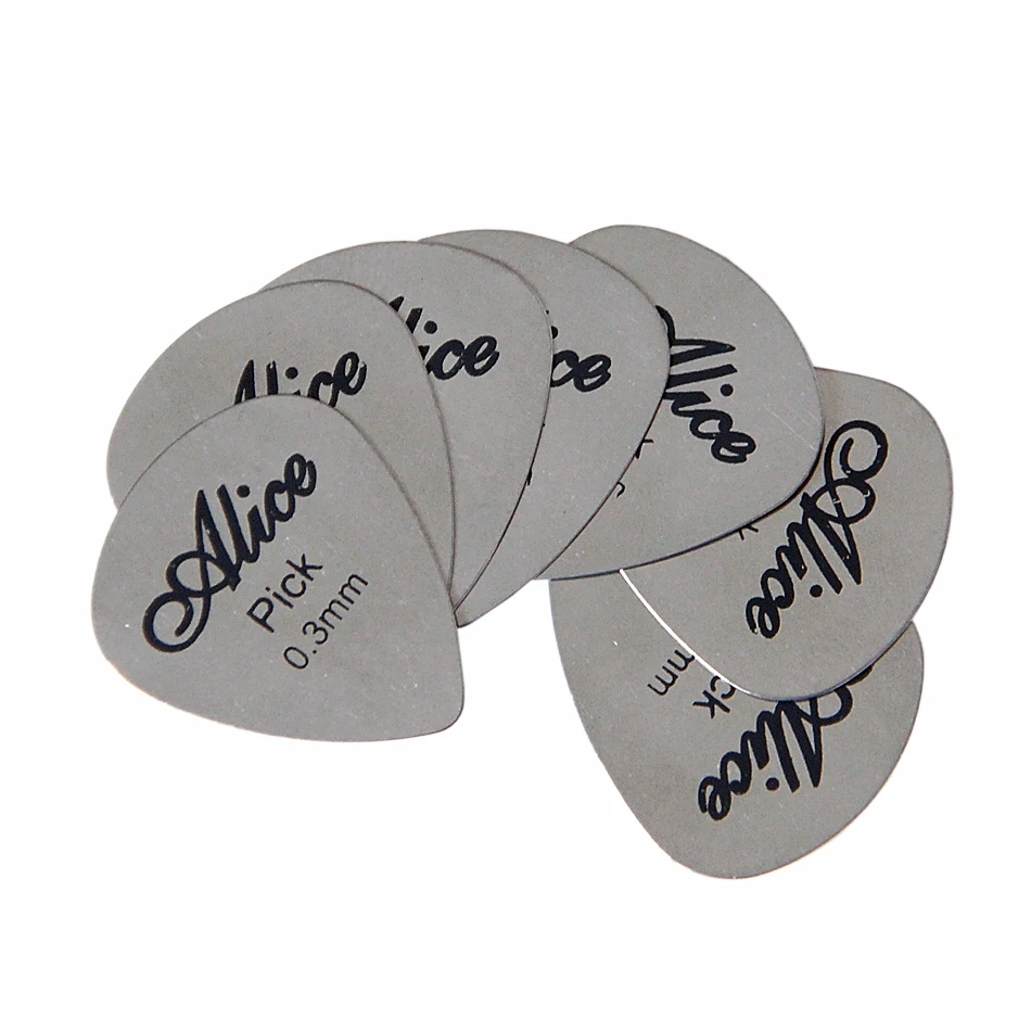 

Alice AP-12S Matte Clear Guitar Picks Plectrum 0.3 mm Metal guitar picks 12pcs/set