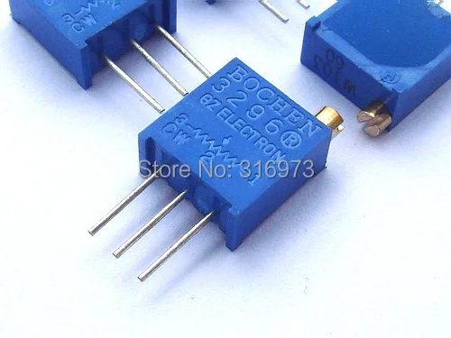 (2 шт./лот) 20 Ом 3296 многооборотный Обрезной потенциометр.|trimming potentiometer|multiturn