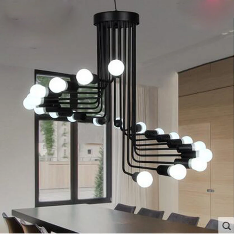 구매 로프트 복고풍 샹들리에, 개성 단순함, 크리에이티브 거실, 바, 커피숍, 긴 철, 나선형 계단 조명 기구 저렴한 로프트 복고풍 샹들리에, 개성 단순함, 크리에이티브 거실, 바, 커피숍, 긴 철, 나선형 계단 조명 기구
