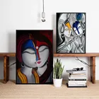 Абстрактные постеры и принты Beauty Radha из Индии, настенное искусство, декоративная картина на холсте для гостиной, домашний декор без рамки