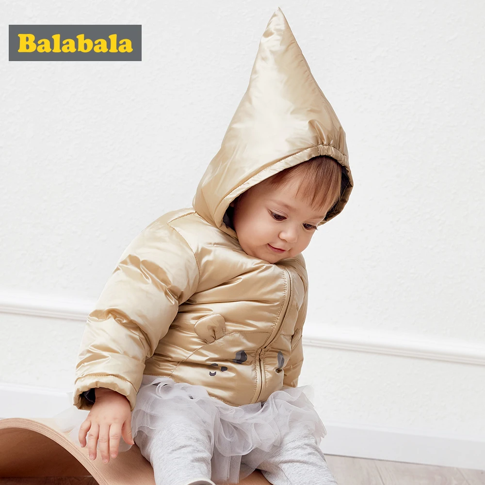 Balabala Baby Hooded Jacket Infant Newborn Girls Boys Down Winter Jackets with Cute Cartoon Design Coats Clothes | Детская одежда и
