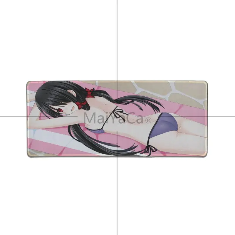 MaiYaCa DATE A LIVE Tokisaki Kurumi аниме уникальный настольный коврик игровой для мыши большой