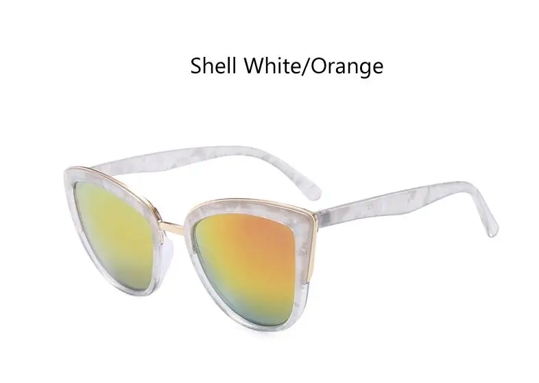 C5 orange lens Роскошные женские солнцезащитные очки "кошачий глаз", австралийский модный бренд, Черепаховые Солнцезащитные очки, женские дизайнерские коричневые солнцезащитные очки Oculos - Lenses Color: C5 orange lens