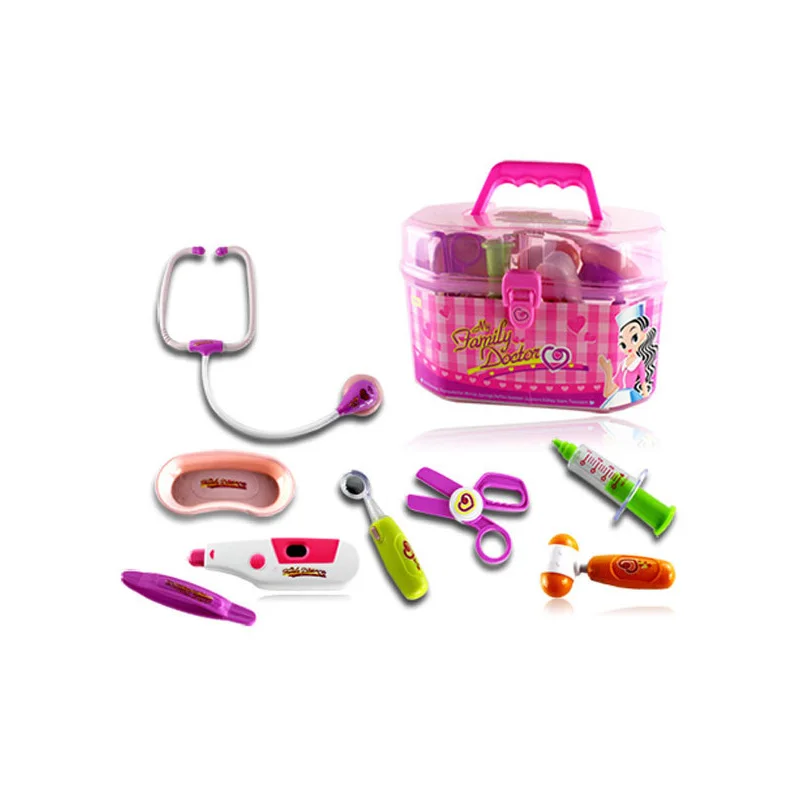 Ролевые игрушки состоят из медицинского шкаф с термометром шприцы Пинцет