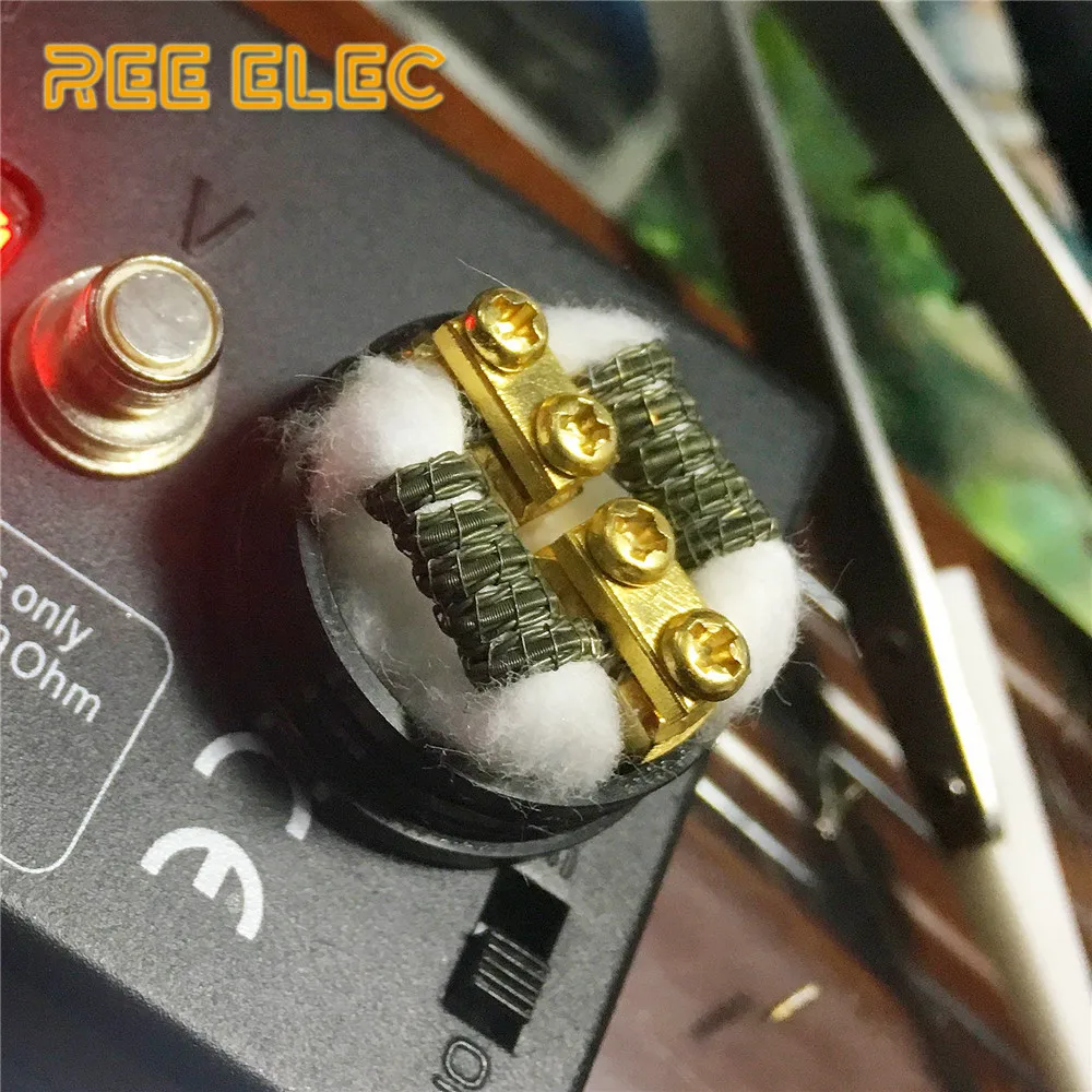 REE ELEC органический хлопок для электронная сигарета вата для парения vape аксессуары для RDA RBA RTA атомайзеров diy отопление провод койлы VS Cotton Bacon