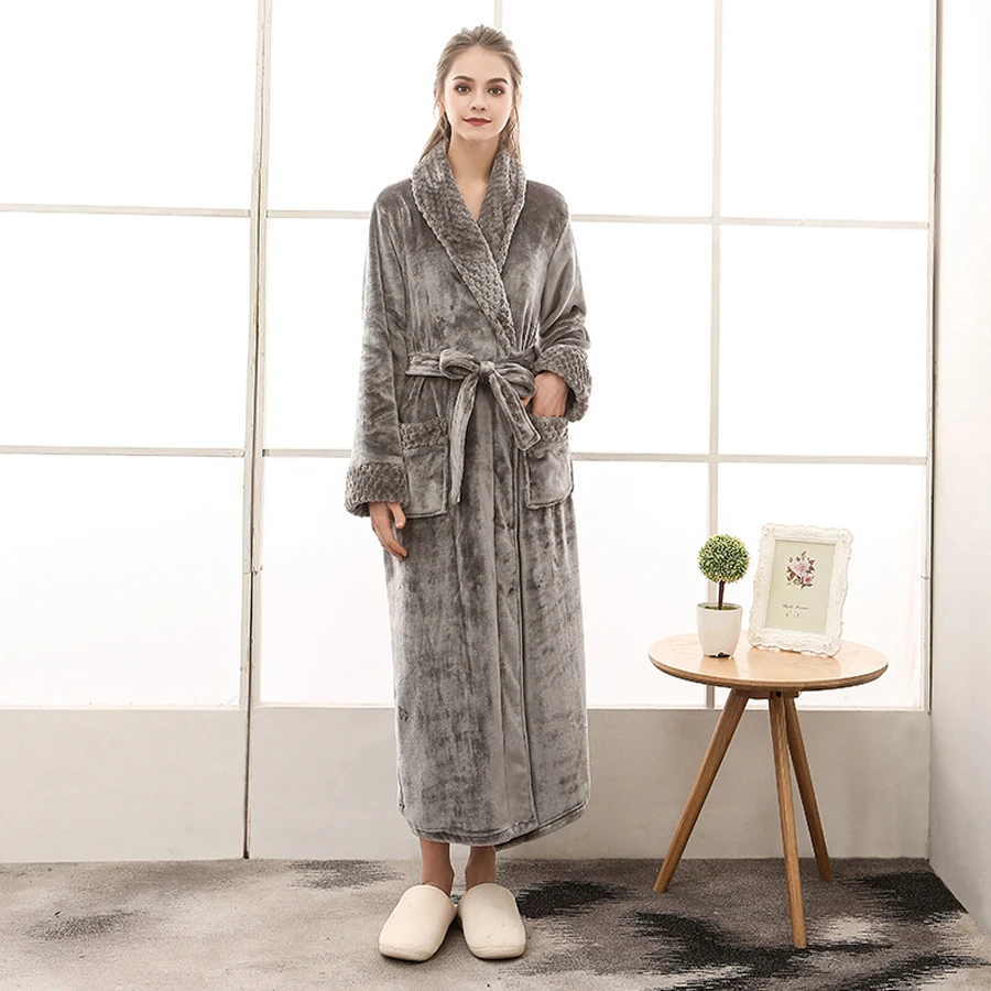 Женские зимние банные халаты с длинным рукавом большие размеры утепленные