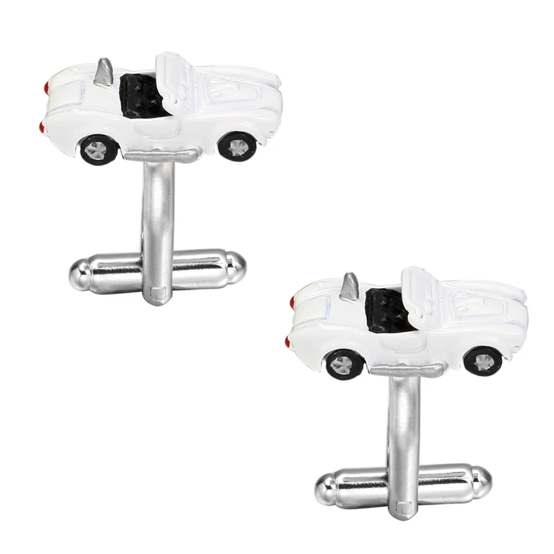 Бесплатная доставка спортивных манжетных кнопок высокого качества модели гоночной машины 3D для мужских рубашек, эмаль модные украшения.