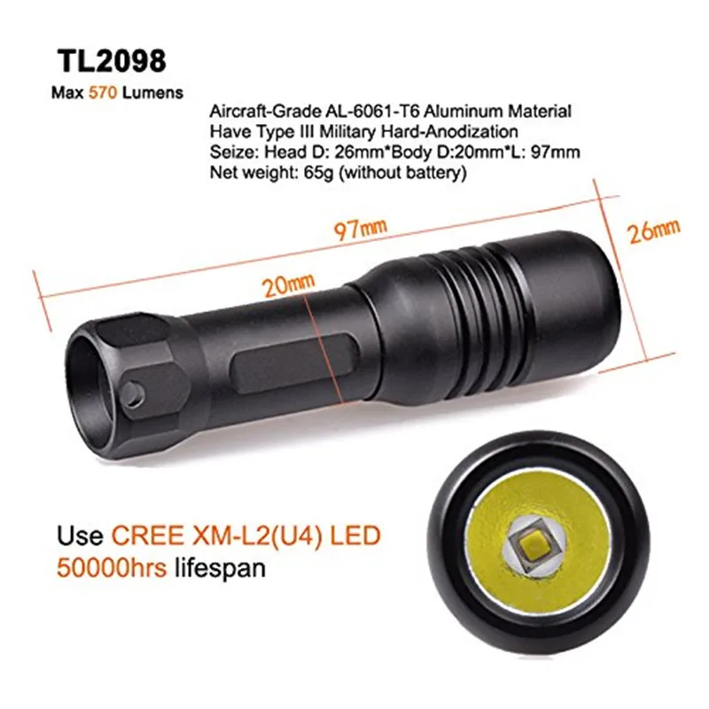 Tonelife 150 м Мини светильник для маски дайвинга фонарь подводного плавания крепится