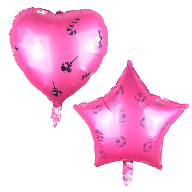 5psc 18 дюймовый воздушный шар из алюминиевой пленки love star с гелием Луной яркие