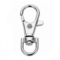 20pcs stainless steel portachiavi swivel lobster clasps hooks for key ring key chain keychain bag charm jewelry making