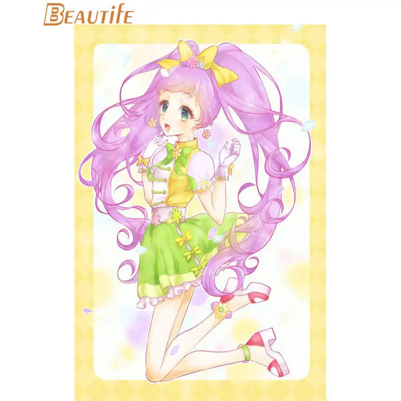 13 Pripara Idol время плакат шелковая ткань постер для декорации дома Wall Art тканевой плакат с принтом 30X45 см, 40X60cm. 50X75 см, 60X90 см - Цвет: 13