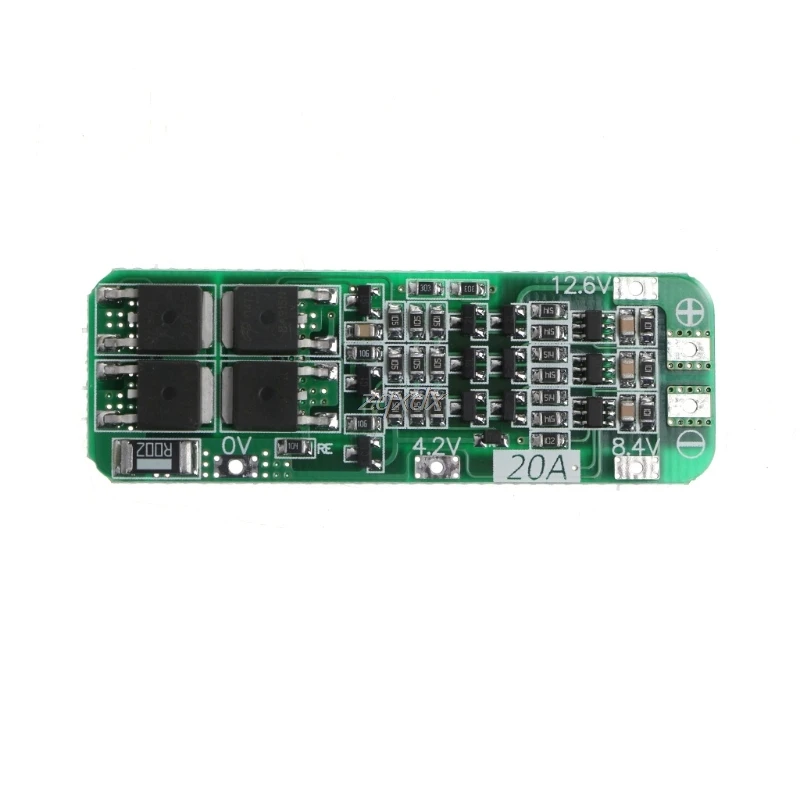 3S 20A литий-ионный аккумулятор 18650 зарядное устройство PCB плата защиты BMS 12 6 V Cell 64x20x3