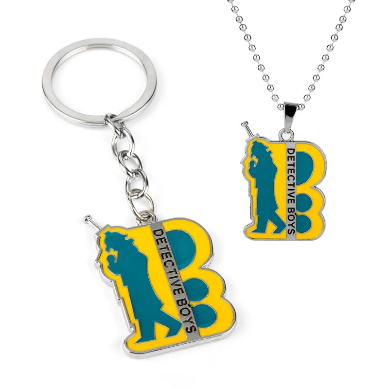 

Detective Boys Conan Keychain Zinc Alloy Pendant Key Ring Animation Trinket llaveros