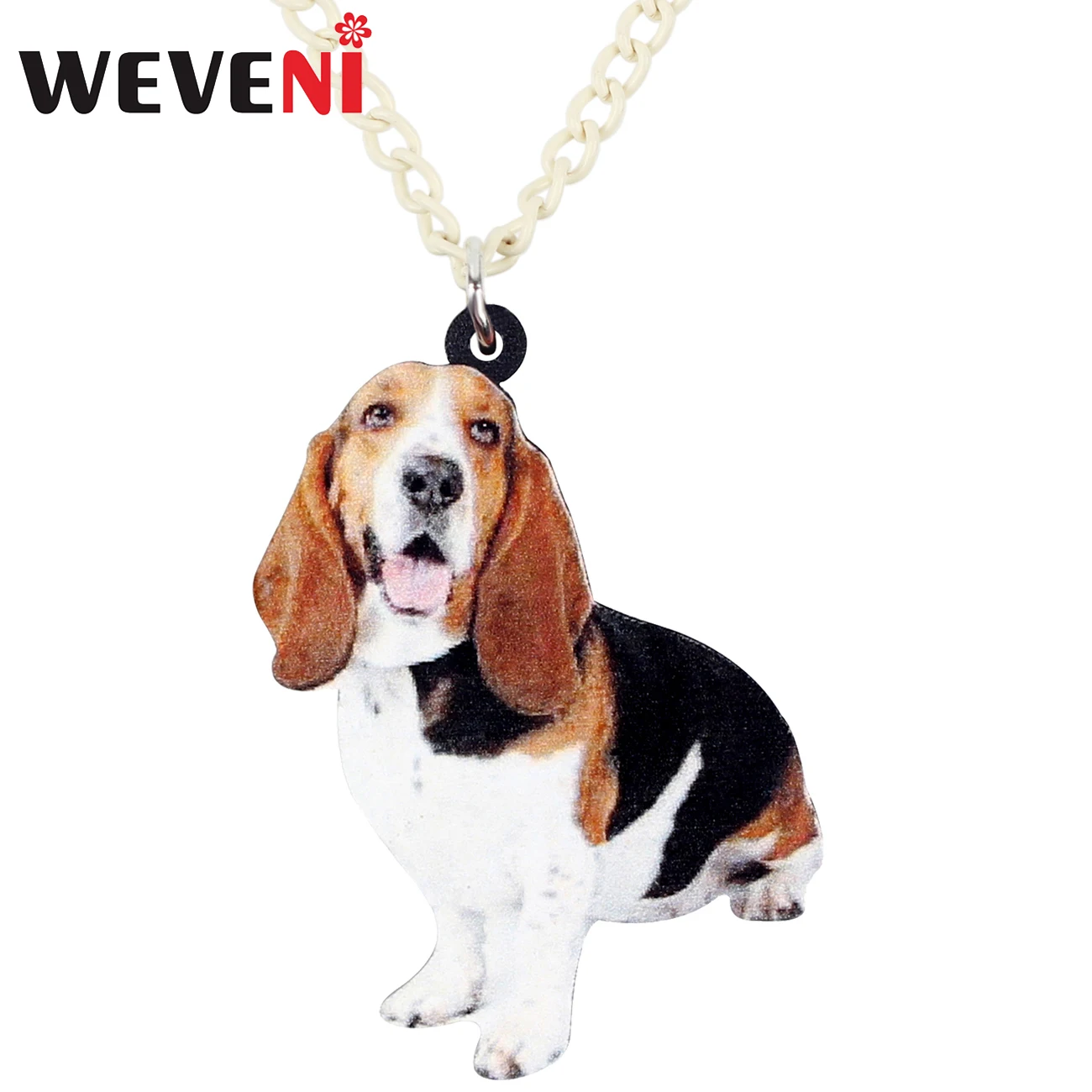 WEVENI акриловый чокер с искусственной цепью мультяшное милое животное ювелирные