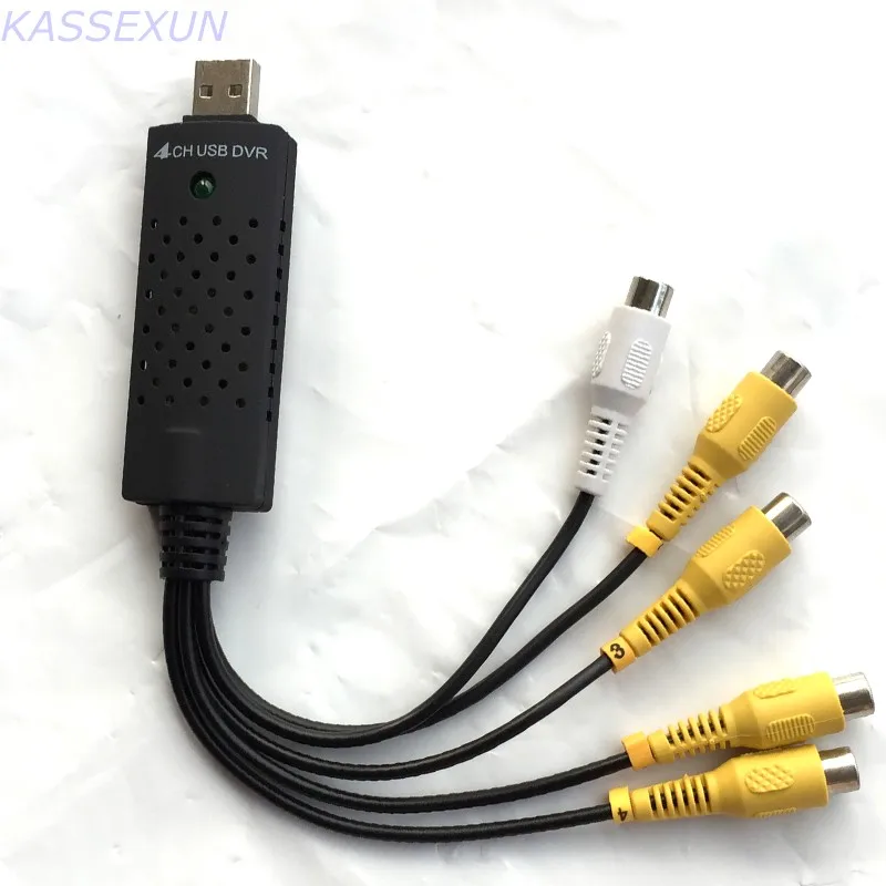 USB видео Захват easycap 4 ch usb аудио в цифровой формат для ПК Бесплатная доставка|video