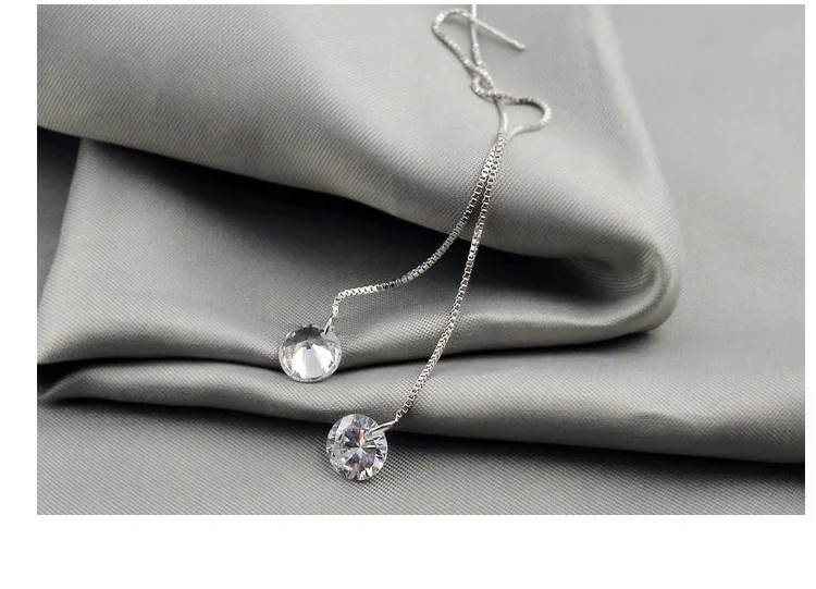 Серьги из серебра 925 пробы с фианитом | Украшения и аксессуары