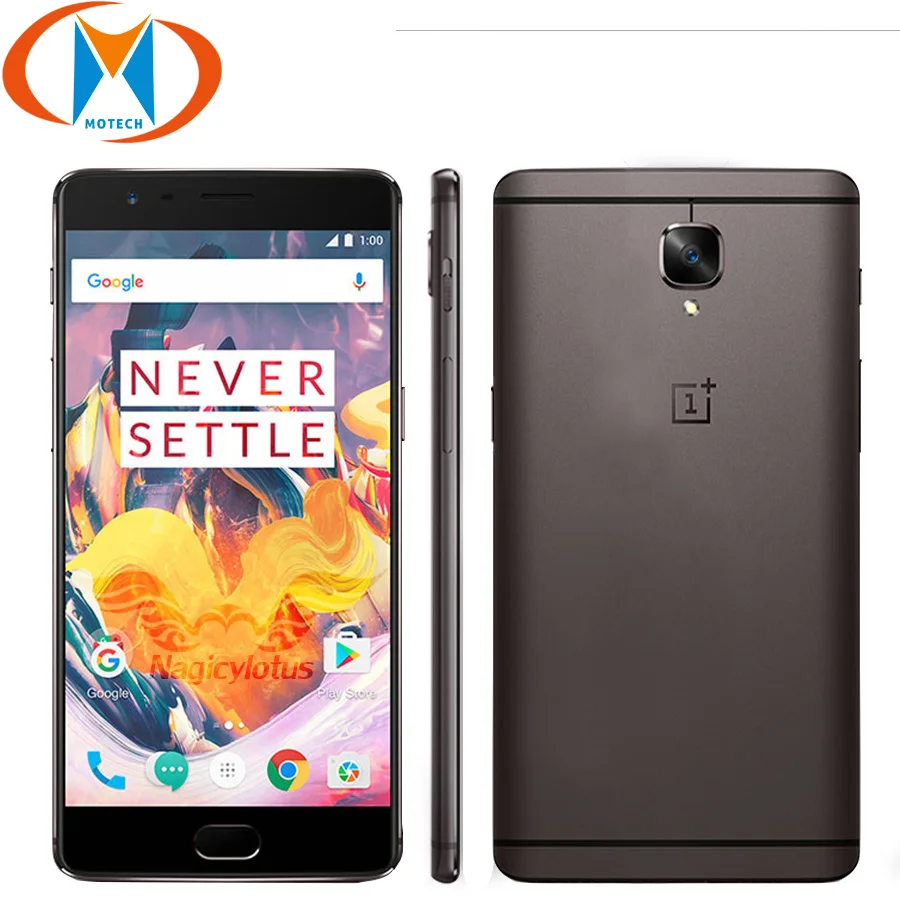 OnePlus 3T смартфон с 5 дюймовым дисплеем восьмиядерным процессором Snapdragon 821 ОЗУ 6 ГБ