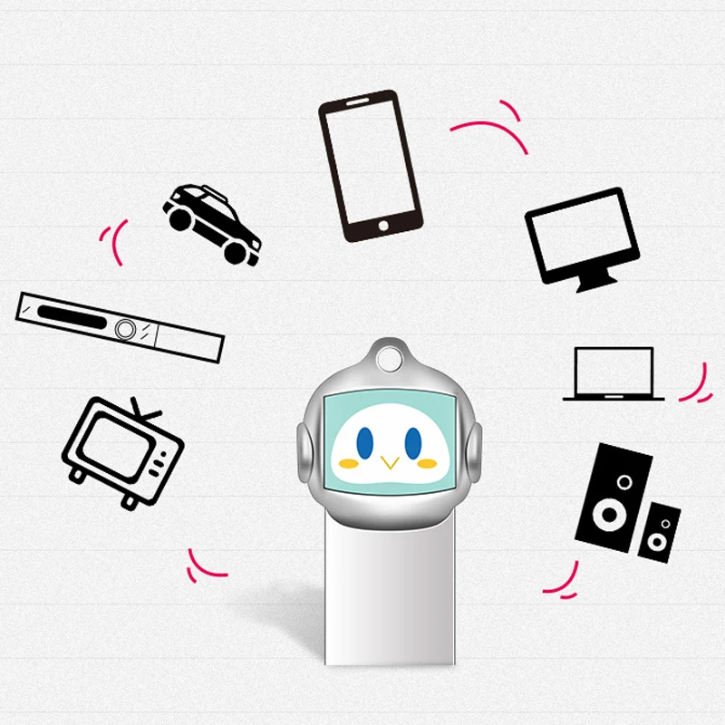 Флешка Персонализированная USB флешка 128 ГБ USB флешка 64 ГБ 32 ГБ Флешка мультфильм 16 Гб флэш-диск для школьницы подарок