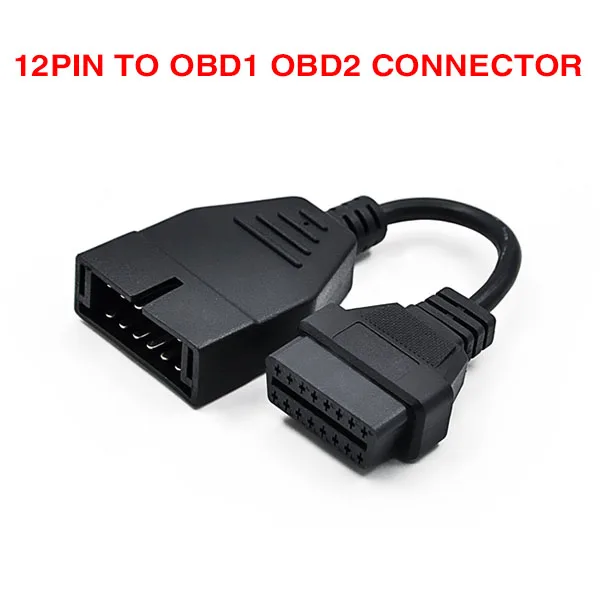 Разъем OBD2 штекер к OBD 2 гнездовой разъем удлинитель адаптер obd2 16pin штекер к женскому удлинительному кабелю диагностический инструмент - Цвет: 12pin to OBD2 for GM