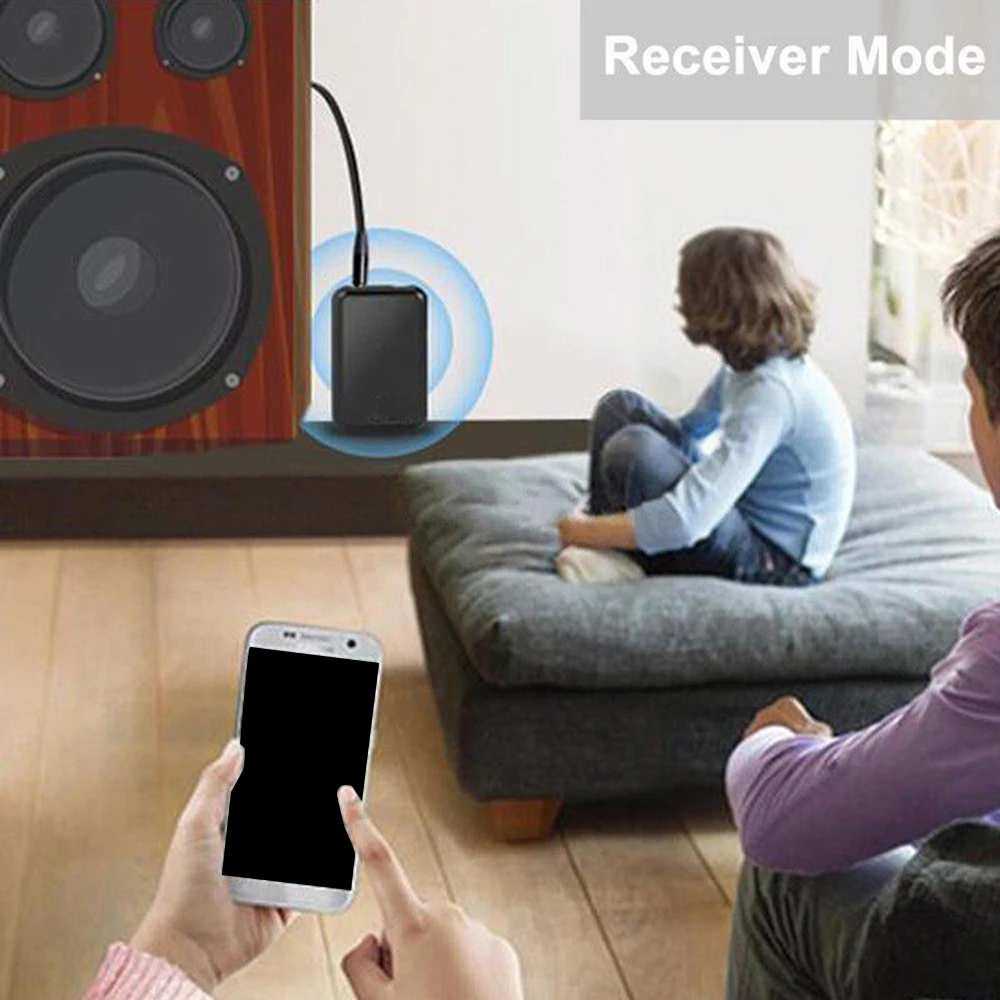 Беспроводной Bluetooth аудио передатчик + приемник 3 5 мм RCA Музыка 2 в 1 адаптер |