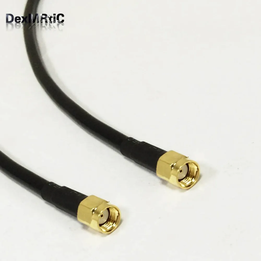 Новый обратный RP SMA штекер к штекеру (гнездо) RG58 коаксиальный кабель 50 см 20