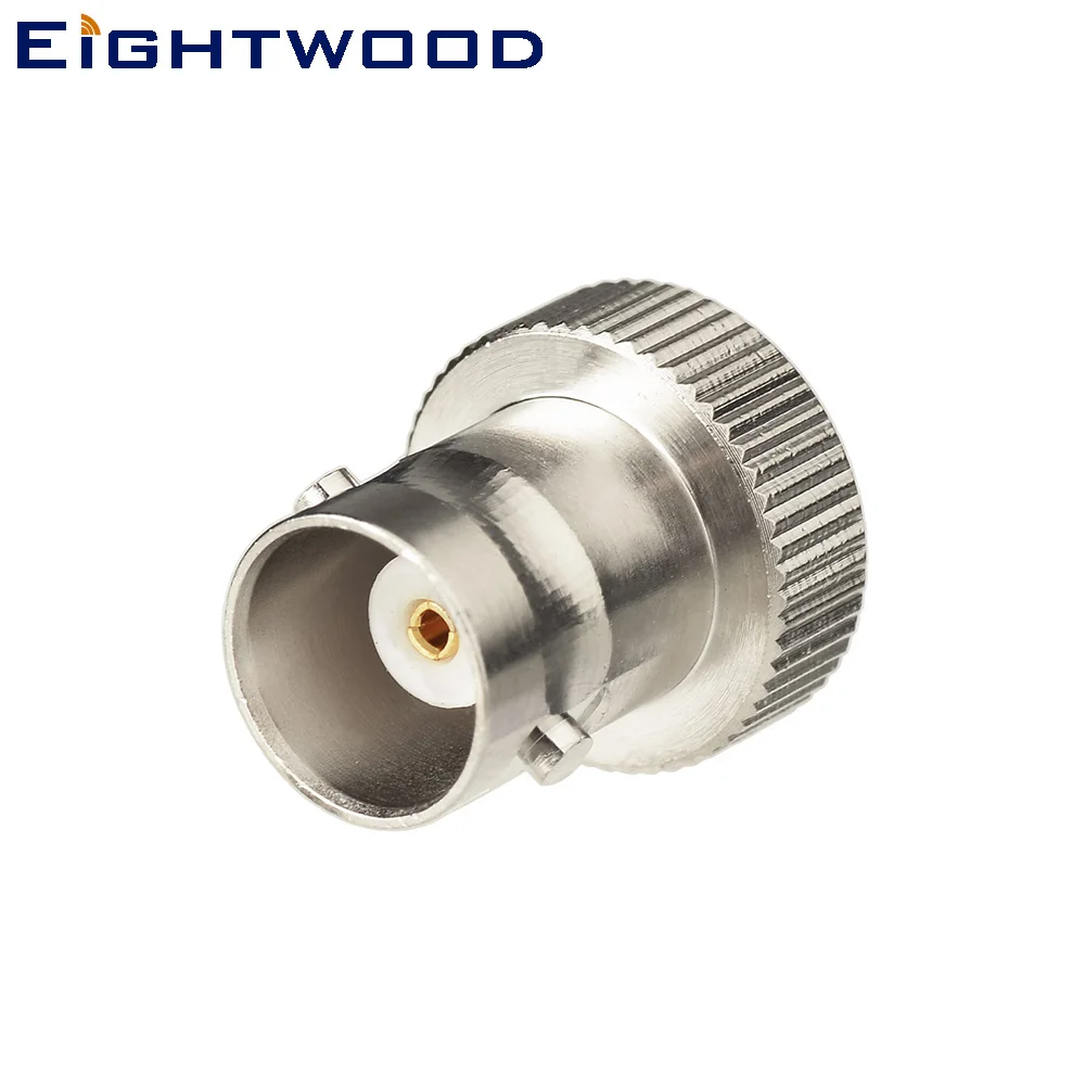 Eightwood 2 Pack BNC в SMA RF коаксиальный адаптер разъем мама штекер для YAESU VX 1R 2R 50 Ohm|Кабели