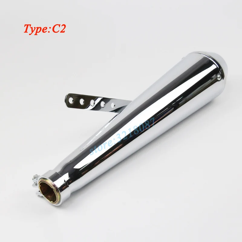 

Universal Modified Motorcycle Motorbike Stainless Pipe Exhaust Muffler Chrome Escapamento Moto For HONDA CB400