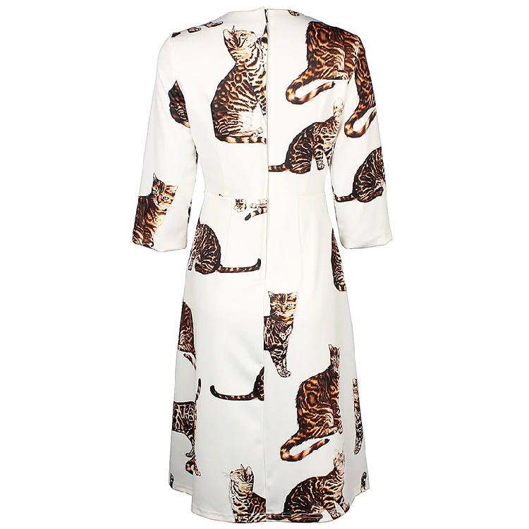 Для женщин Элегантный последние тенденции моды женская обувь cat-Платье с