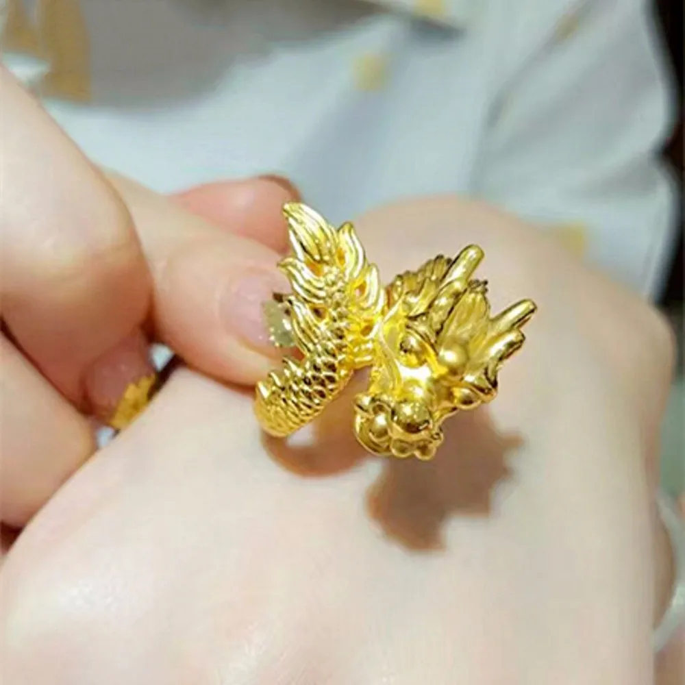 Желтое модное Золотое кольцо 24 к | Украшения и аксессуары