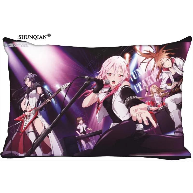 Прямоугольная шелковая наволочка Guilty Crown с принтом двусторонняя модель подарок