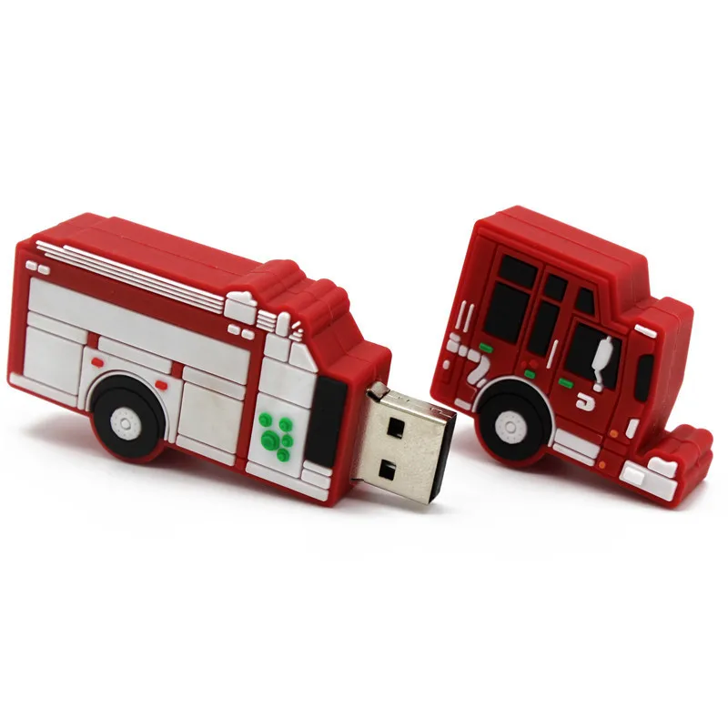 Флешка usb флешка пожарная машина 4 ГБ 8 16 32 64 флешка|USB флэш-накопители| |