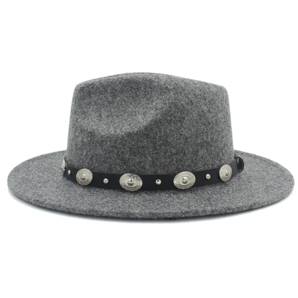 Шляпа Fedora из 100% шерсти для мужчин и женщин зимне осенняя Кепка с широким