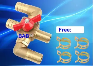 Вентиляционное отверстие 16 мм для автомобильного кондиционералатунный четырехходовой клапан для автомобильной системы отопления и кондиционирования воздуха