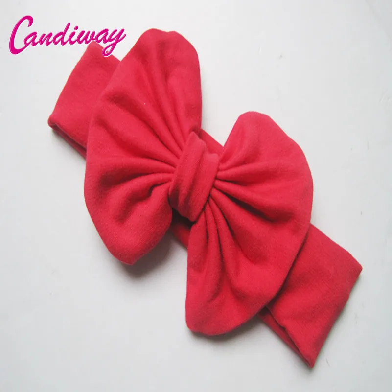 Горячая Распродажа детский ободок для волос повязка с бантом Красная Женская