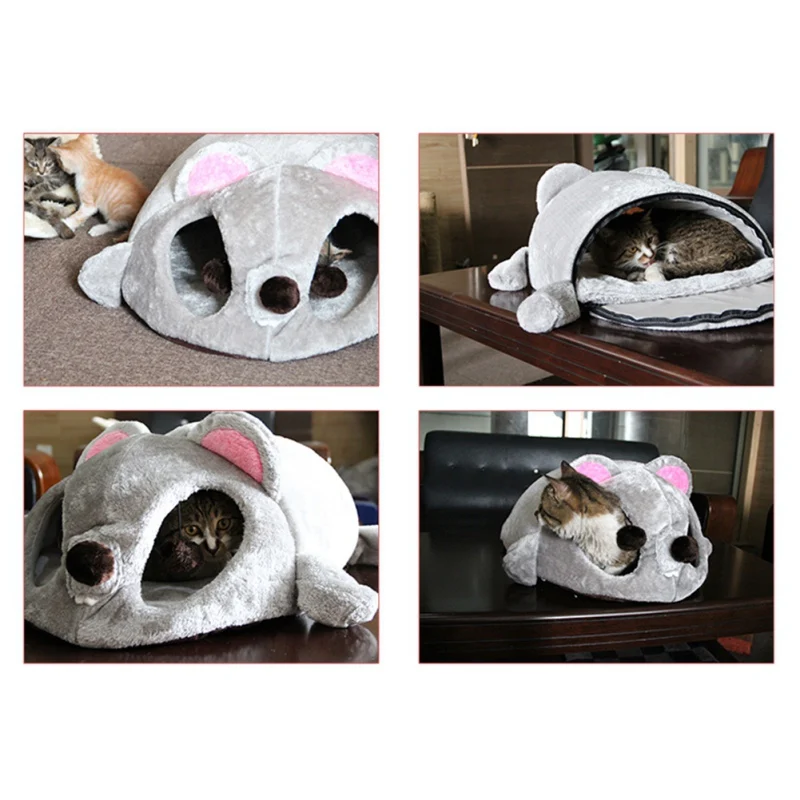 Pet Cat пещерные домики для собак и щенков, товары для маленьких кошек, собак, съемные Поцелуйчики, водонепроницаемые в форме нижней мыши