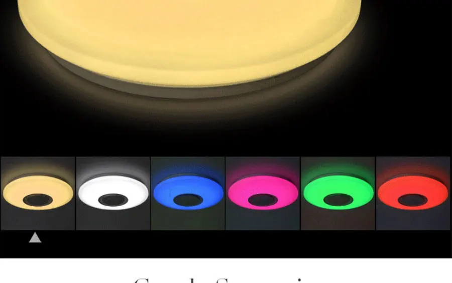 Lustres De Sala управление Rgb затемнения 36 Вт светодиодный потолочный светильник с Bluetooth и музыкой 90-260 в современная лампа для-20 квадратных метров