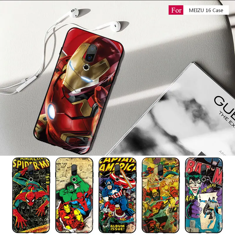 Чехол для Meizu 16 plus персонализированный модный милый мультяшный мягкий TPU задняя
