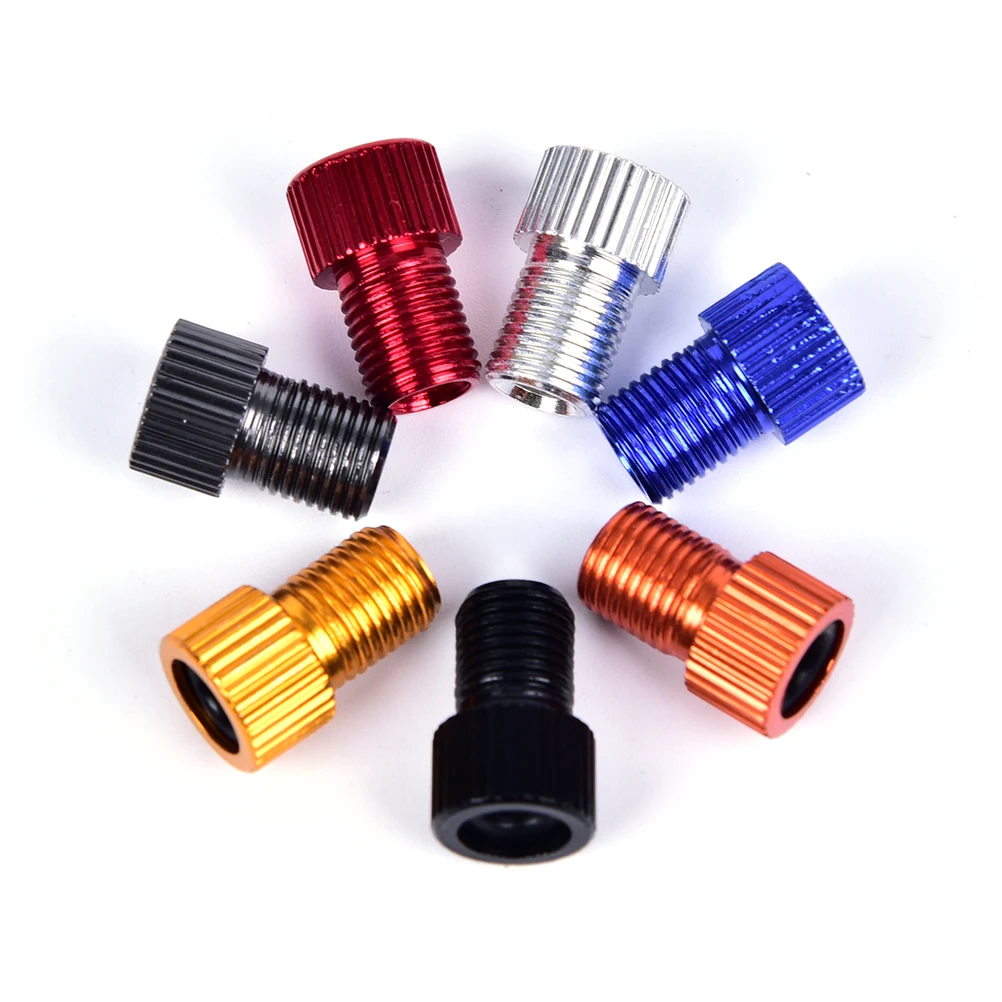 

10PCS Bike Valve Adaptor Pump Bicycle Convert Tube Pump Tool 7 Colors