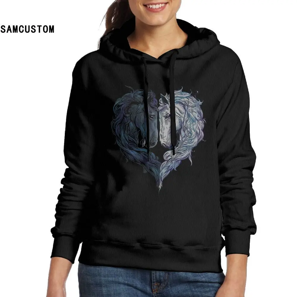 SAMCUSTOM Love Horses модная толстовка с 3D принтом для женщин женские толстовки и свитера