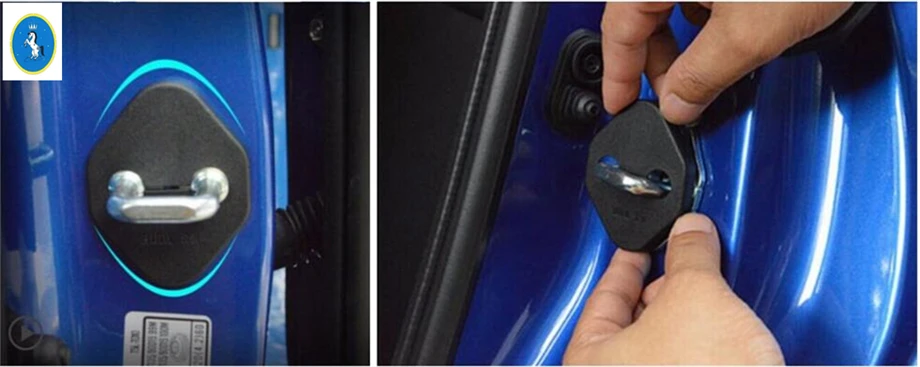 

Yimaautotrims Accessories For Toyota C-HR CHR 2016 - 2021 / Rav4 2013 -2021 Auto Door Lock Buckle Plastic Protective Cover Kit