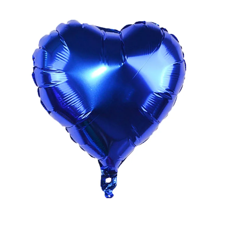 blue heart 5 шт. воздушные шары из алюминиевой фольги со звездами для свадьбы, дня рождения, вечеринки, украшения для детей, подарки на день рождения, рождественские принадлежности, воздушные шары - Цвет: blue heart