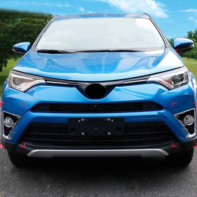 ABS хром для Toyota Rav4 2017 2018 передняя противотуманная фара Крышка лампы отделка