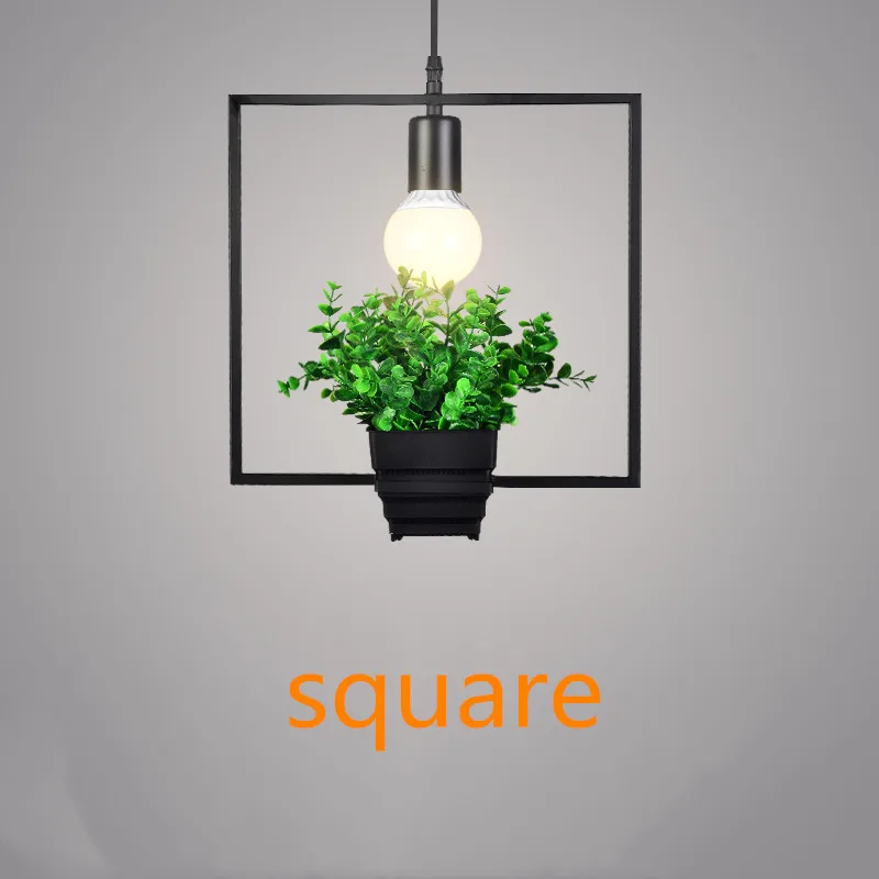 Подвесной светильник для растений в сельском стиле промышленный античный из