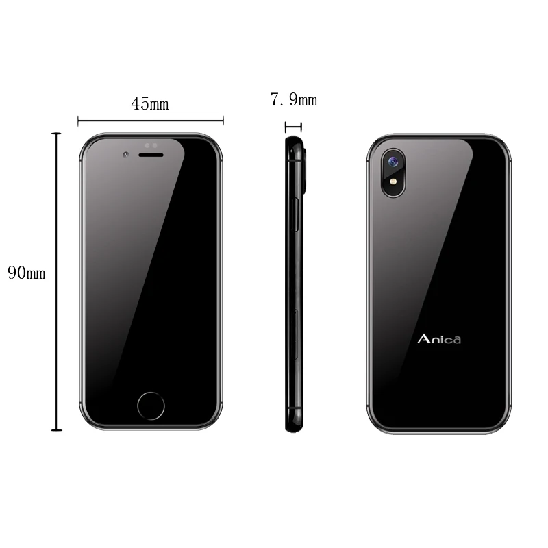 Оригинальный мини смартфон Anica i8 android 6 0 2 45 дюйма WCDMA 3G Wi Fi GPS динамик 8 ГБ мобильный
