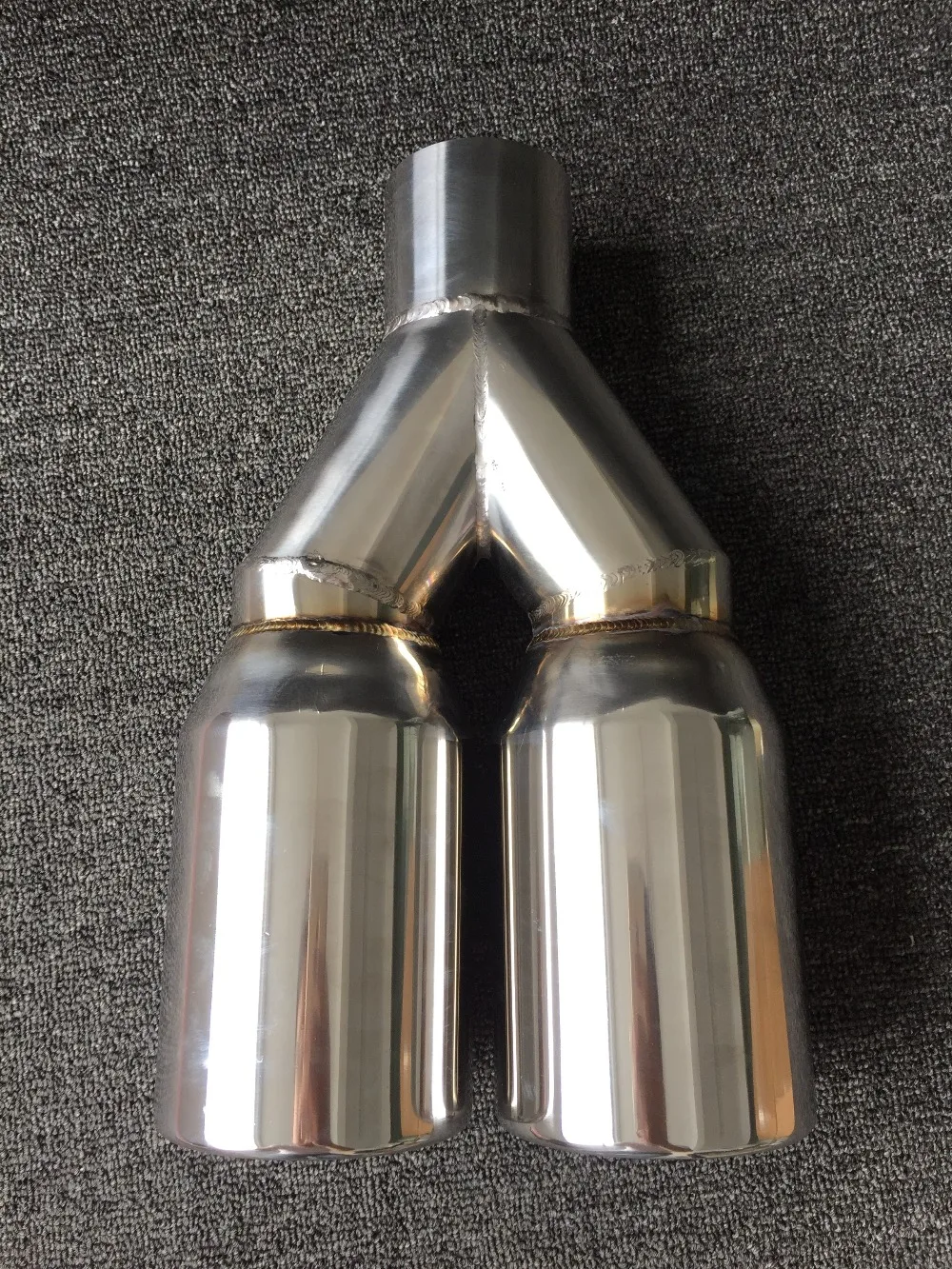 Впускное отверстие 2 5 дюйма 3 из нержавеющей стали двойной Y образный